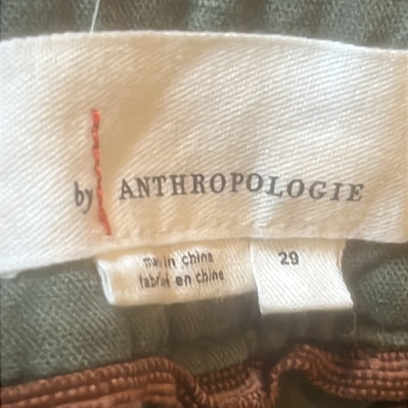 Anthropologie The Wanderer Side Striped Green Cargo Pants Women's Size 29 - Picture 11 of 13